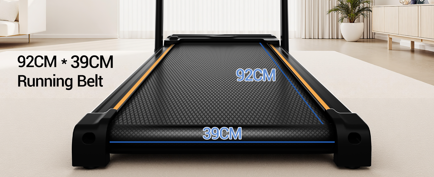 Біговий тренажер UMAY для дому, складаний, з нахилом 16%, 10 км/год, з пультом ДУ, LED-дисплеєм, з поручнями, потужність 2.5CV, максимальне навантаження 136 кг, 4 в 1