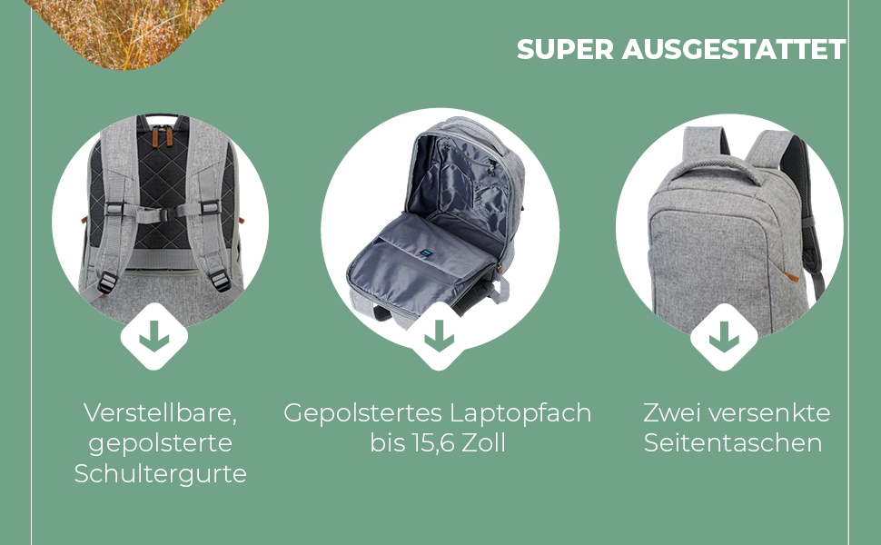 Антивандальний рюкзак Travelite SAFETY BASICS з відділенням для ноутбука 15,6