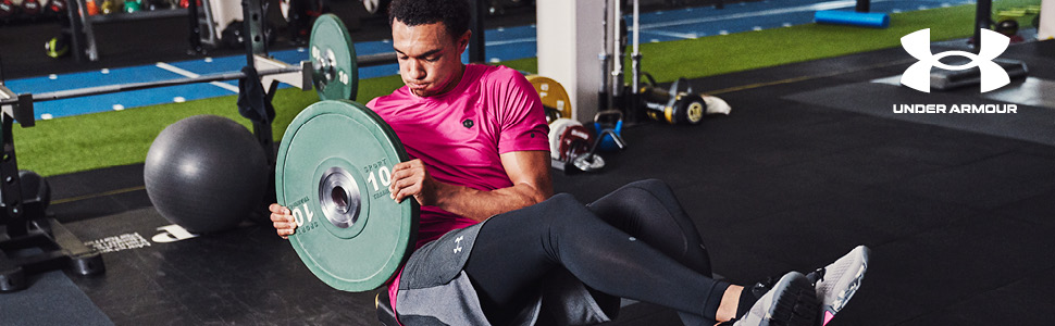 Футбольні рукавички для важкої атлетики Under Armour, міцні фітнес-рукавички з хорошим захистом та зчепленням, дихаючі рукавички для тренувань з еластичним ремінцем на зап'ясті, розмір M, чорний