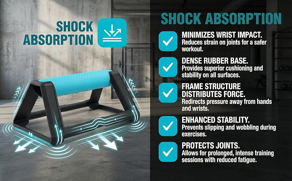 Набір для віджимань 2 шт. з нековзкими ручками, база з силікону, 110 кг, для віджимань, станова, калістеніка