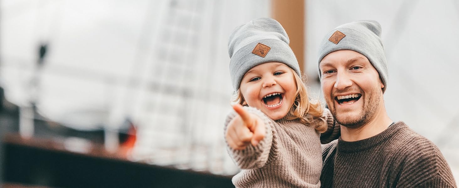 Набір бейсболок Soulbuddy для батька та сина (2 шт) — сімейна кепка Snapback для чоловіків та дітей, сіро-блакитний колір