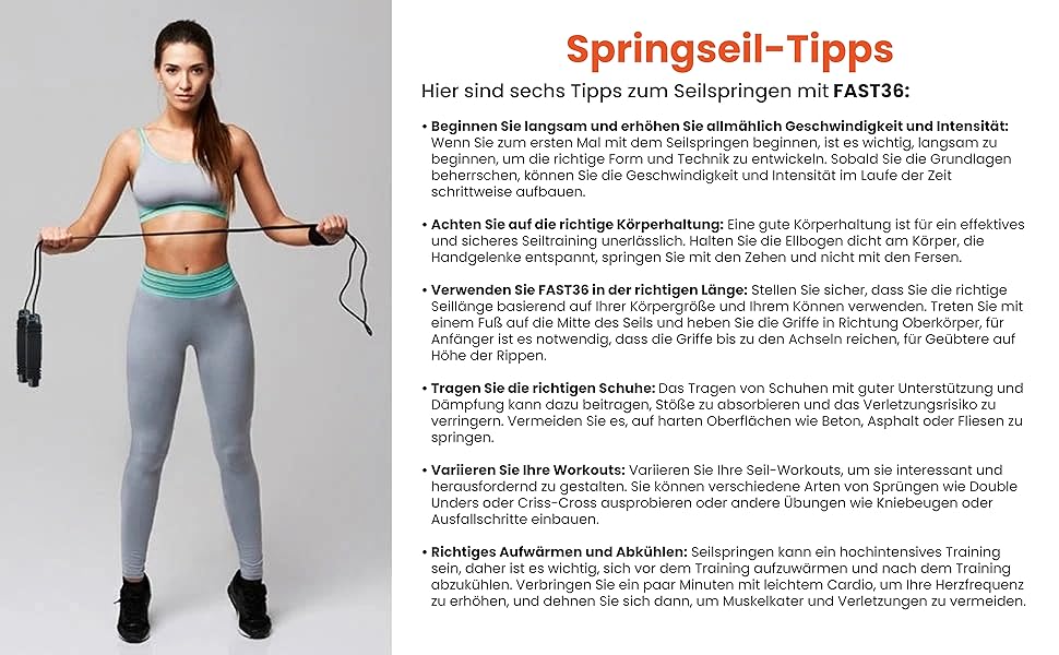 Стрибкове канат FAST36 для дорослих: професійний, регульований, з м'якими ручками та підшипниками. Ідеально для фітнесу, боксу та схуднення. Чорний.