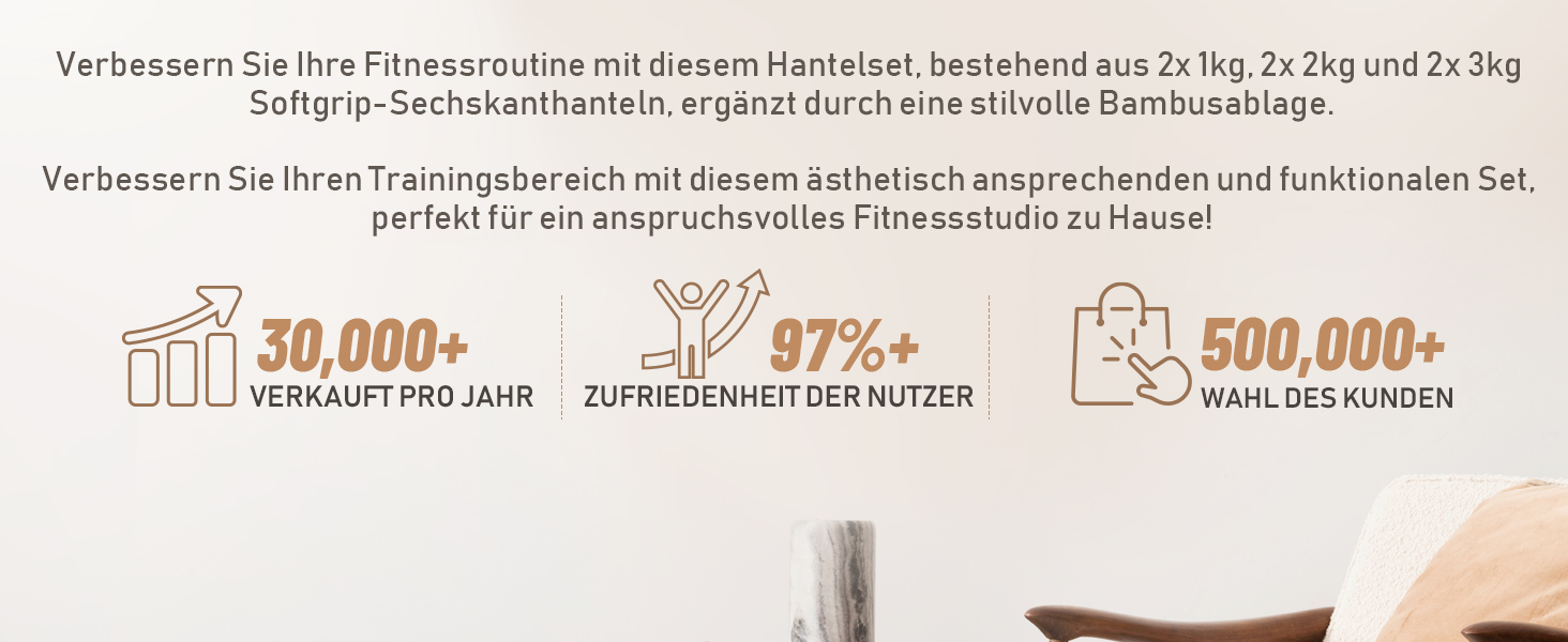 Набір гантелей Kurzhantel-Set з підставкою для дому та фітнес-залу, 30 кг | Küstenbrise (12 кг, смарагдовий)