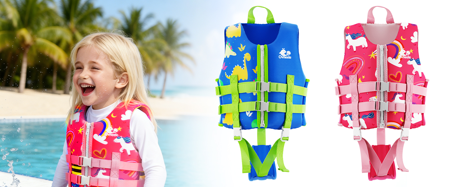 Дитячий рятувальний жилет Kinder Float Jacket рожевий, 19-30 кг, 3-6 років