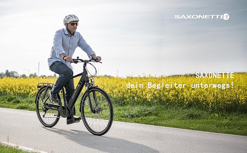 Чоловічий E-Bike SAXONETTE 36В 11,4Ач, 120км, 9 швидк., 70НМ, 54см