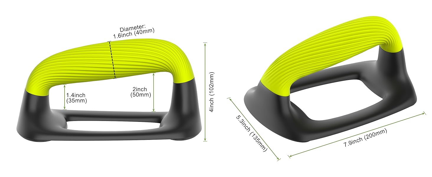 Паралелети для віджимань та стійки на руках Calisthenics Equipment – міцні, протиковзкі, зелені, вантажність 226 кг
