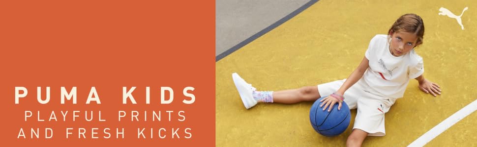 Дитячі спортивні зала-тенісні кросівки PUMA Varion V Jr. 37.5 EU, кольори: Aqua, Sunblaze, White