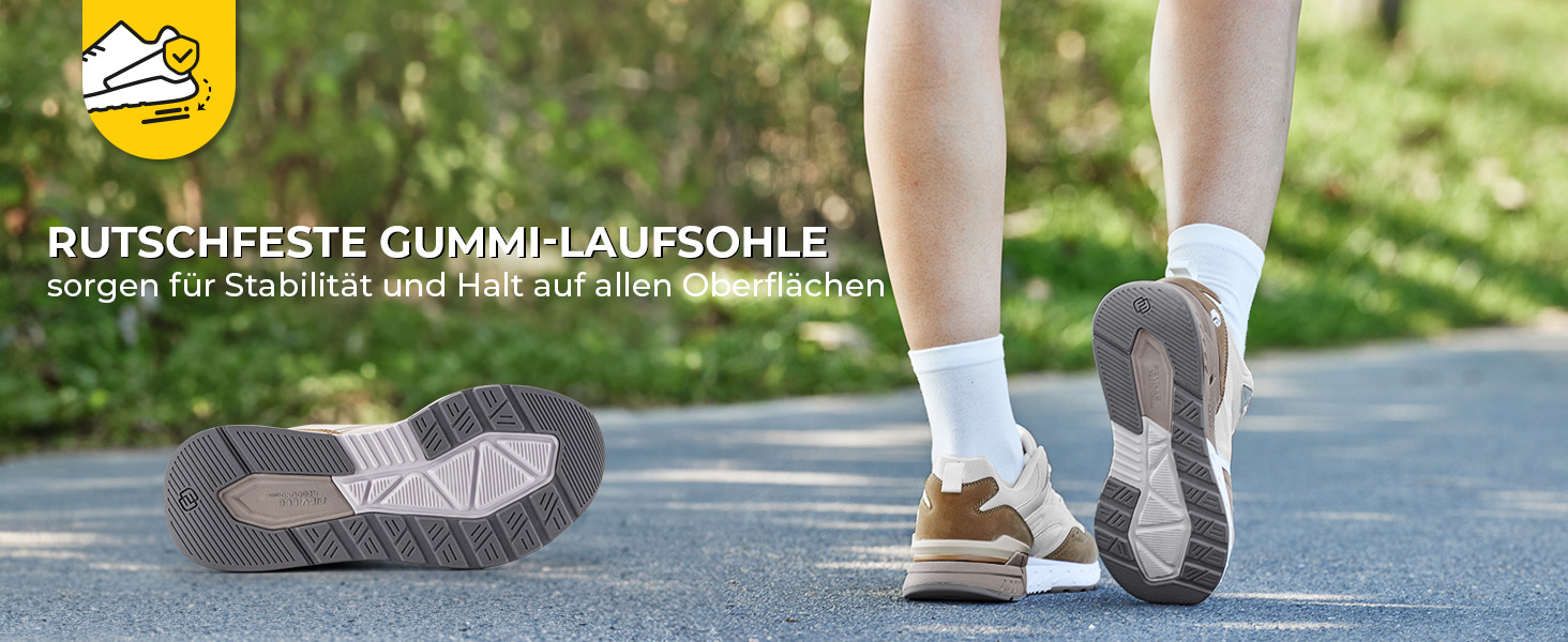 Жіночі кросівки для широкої стопи FitVille: бігові, для ходьби, фітнесу. Легкі, зручні, бежеві, розмір 37 EU