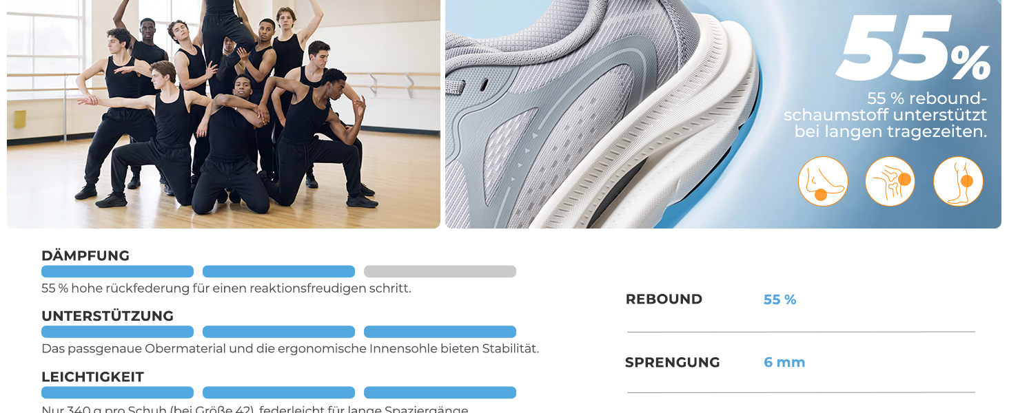 Чоловічі спортивні кросівки ALLSWIFIT для бігу та фітнесу, сірі, slip-on, з підтримкою своду стопи та амортизацією, дихаючі, розмір 42 EU