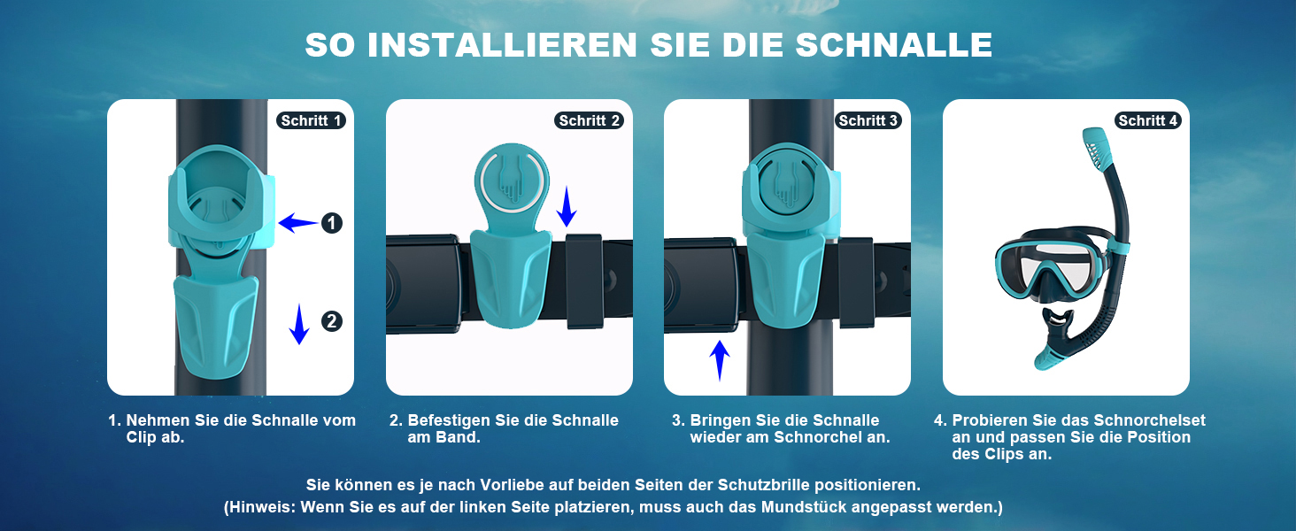 Набір для снорклінгу G2RISE для дорослих, маска для плавання та трубка, чорний+темно-зелений