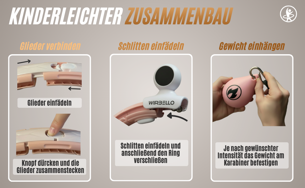 Розумний хулахуп для схуднення з обтяжувачами, 78-110 см, рожевий - фітнес-обруч для жінок