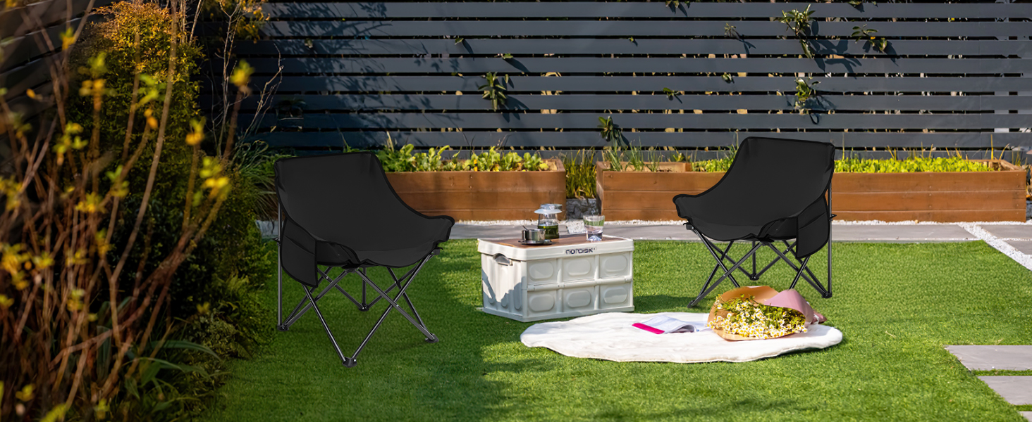 Зручний складаний стілець для кемпінгу з сумкою та нековзними ніжками. Ідеально підходить для риболовлі, відпочинку на пляжі, пікніків, саду та балкону. Колір: темно-зелений