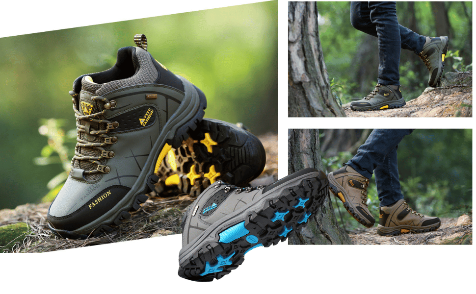 Черевики для хайкінгу чоловічі та жіночі, водонепроникні, туристичні черевики, outdoor взуття, зручні, легкі, для кемпінгу, зелені, 39 EU