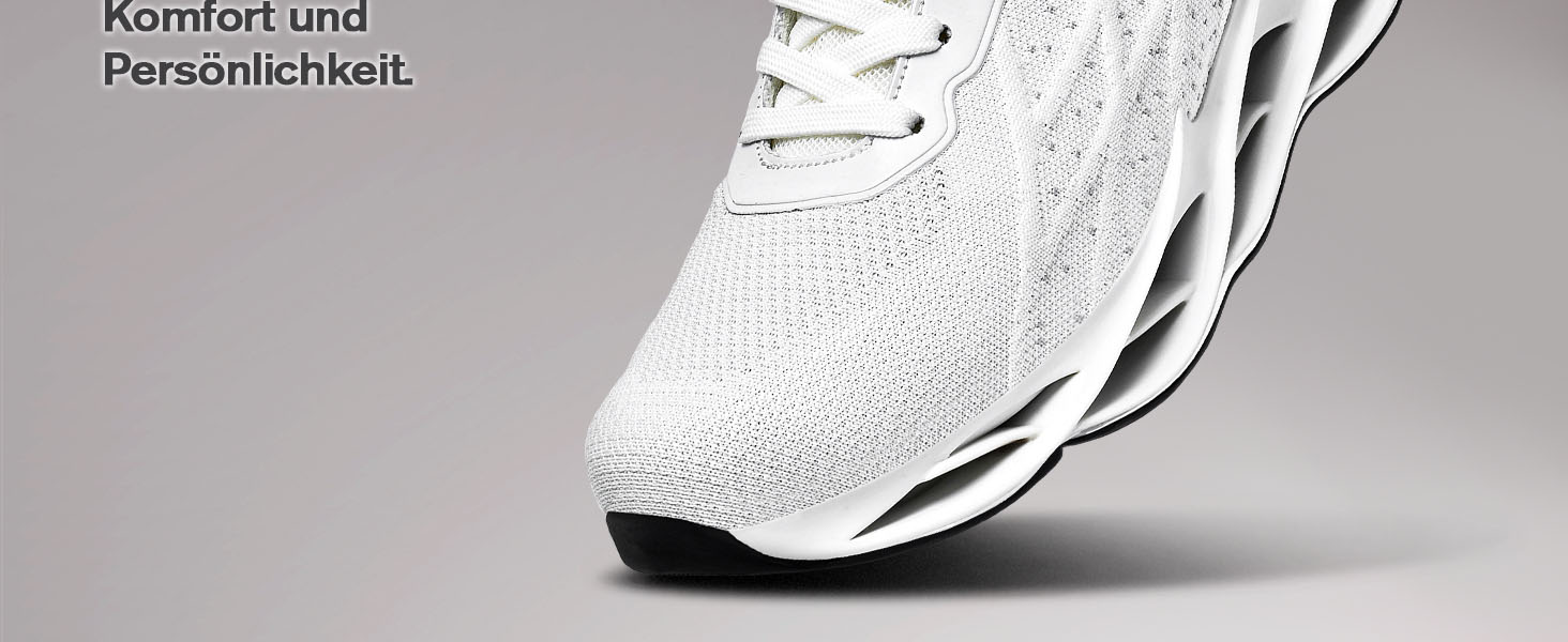 Кросівки Frysen для чоловіків та жінок: бігові, для вулиці та активного відпочинку. Дихаючі, спортивні кросівки 38-46 EU, розмір 43 EU, білі