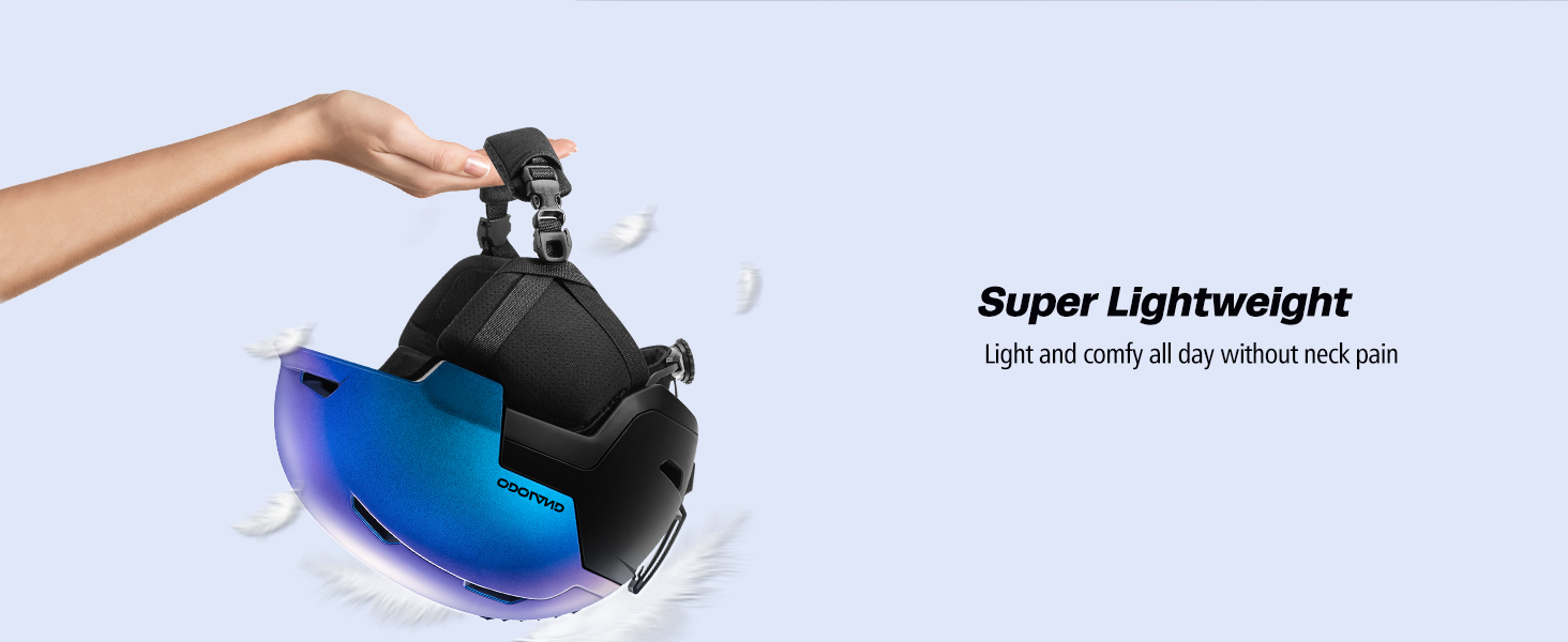 Шолом гірськолижний/сноубордичний Odoland, унісекс, чорний, регульований, для дорослих та підлітків