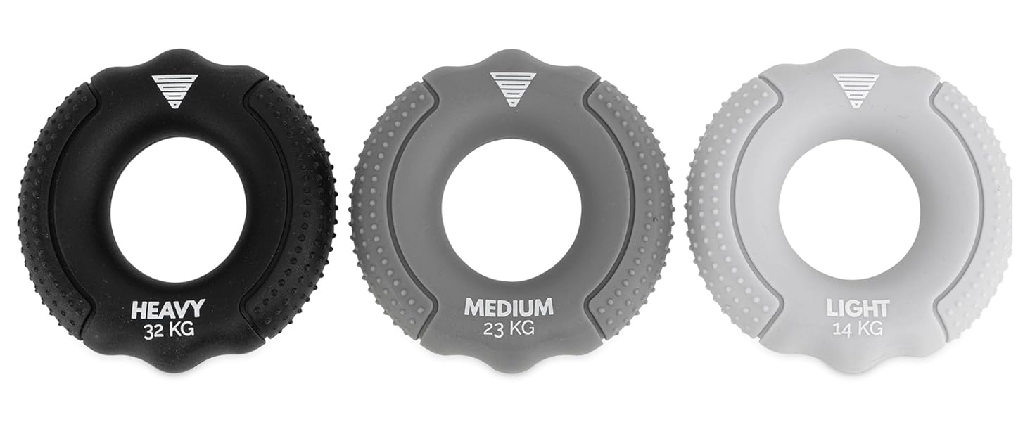 Набір для тренування сили рук GORNATION Griffkraft - 3 рівні, для підсилення сили зап'ястя та рук, портативні ручки для калістеніки та фітнесу