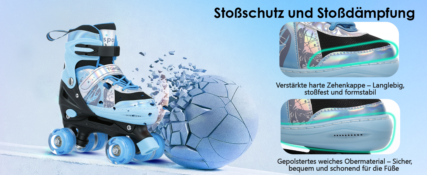 Роликові ковзани TOMSHOO для дітей, регульовані, для дівчаток та хлопчиків, підходять для початківців, зручні та дихаючі, ідеальні для подарунка на Новий рік або день народження
