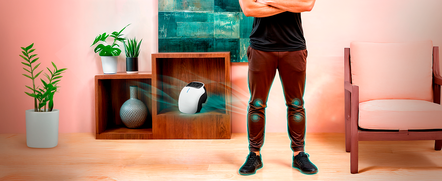 Електричний масажер для ніг GLOBAL RELAX VITALZEN SLIM з шиацу, розминанням і прогрівом, для поліпшення кровообігу та зняття болю, інтуїтивне керування
