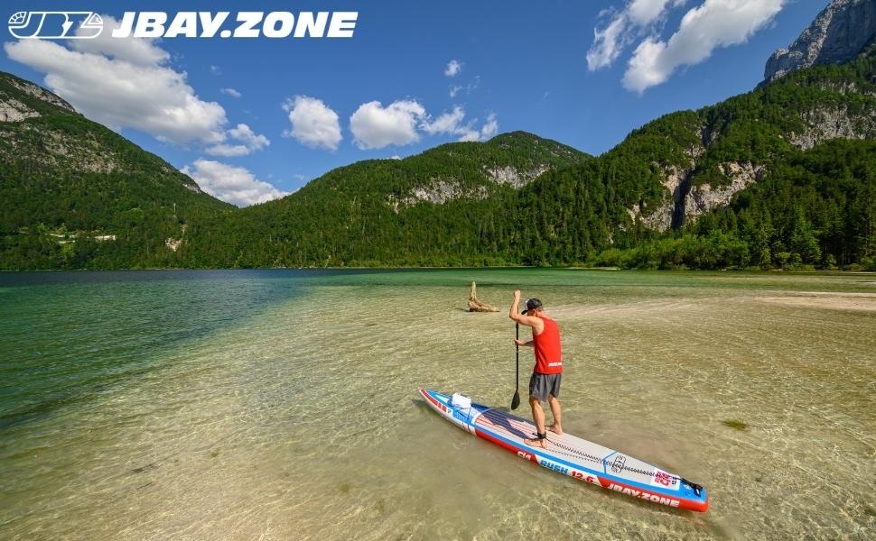 ДЖБАЙ. Надувне весло Zone Rush CJ Racing SUP Stand Up з аксесуарами 380x715 см - 12'6''x28''x6''