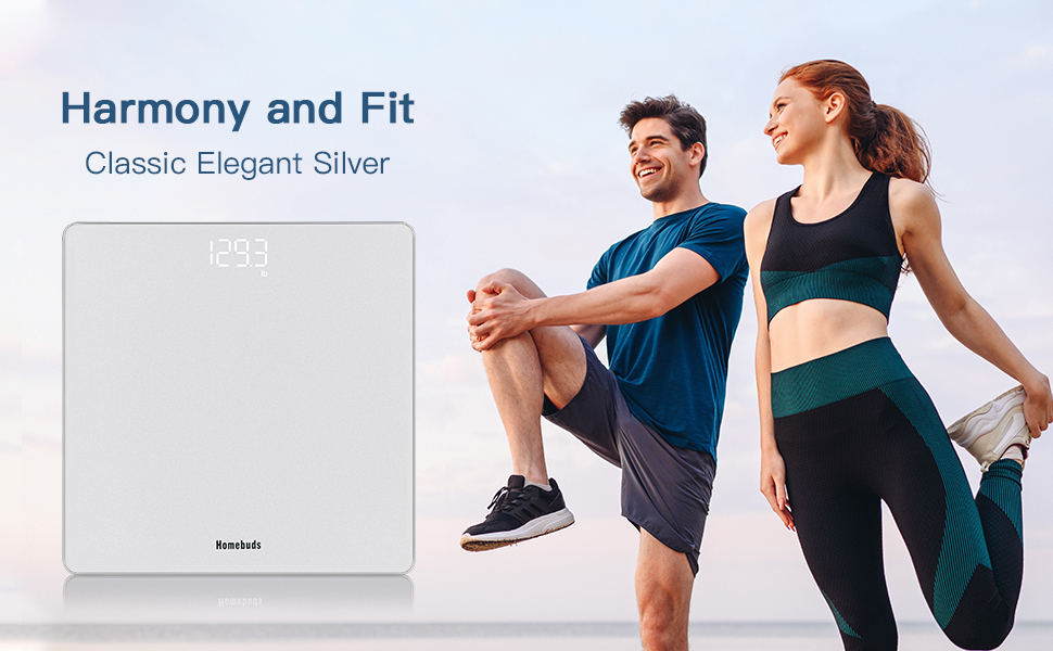 Електронні ваги для тіла Homebuds Digitale Personenwaage, висока точність, LED-дисплей, 182 кг, блакитний колір
