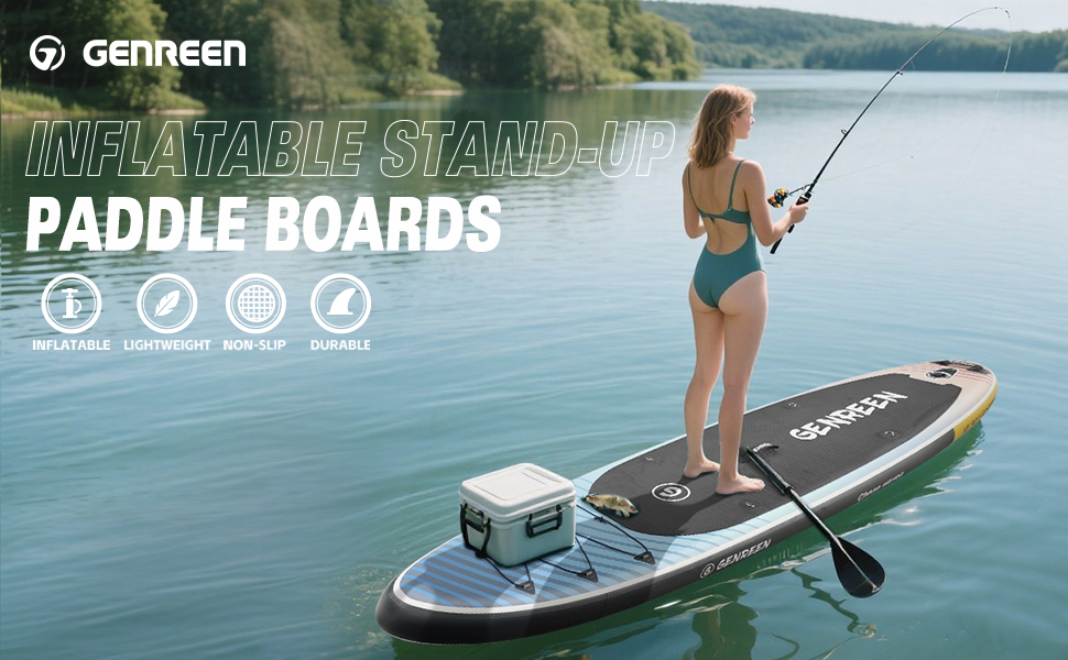 Надувне SUP-борд Extra Groß для всіх рівнів підготовки, 335x86 см, з аксесуарами, камера, 3 фіни