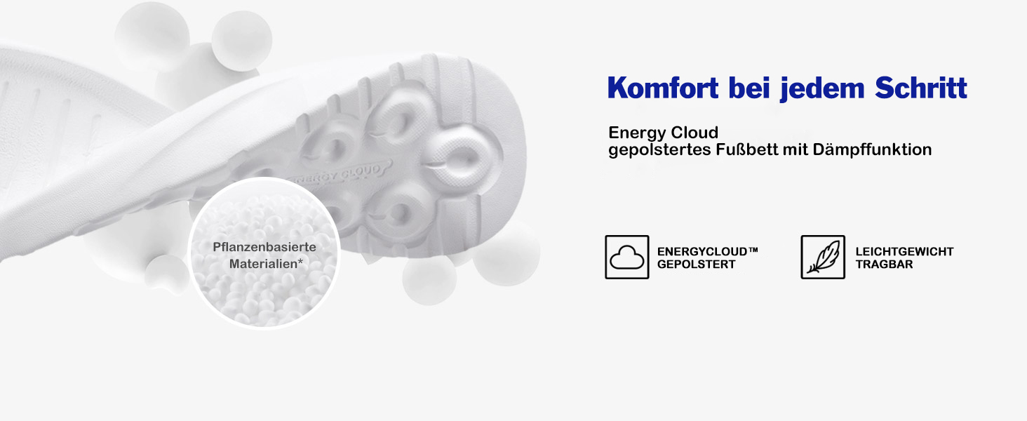 Жіночі кросівки ALEADER Energycloud для прогулянок, ходьби та легкого бігу – легкі сліпони, білий, рожевий, розмір 39 EU