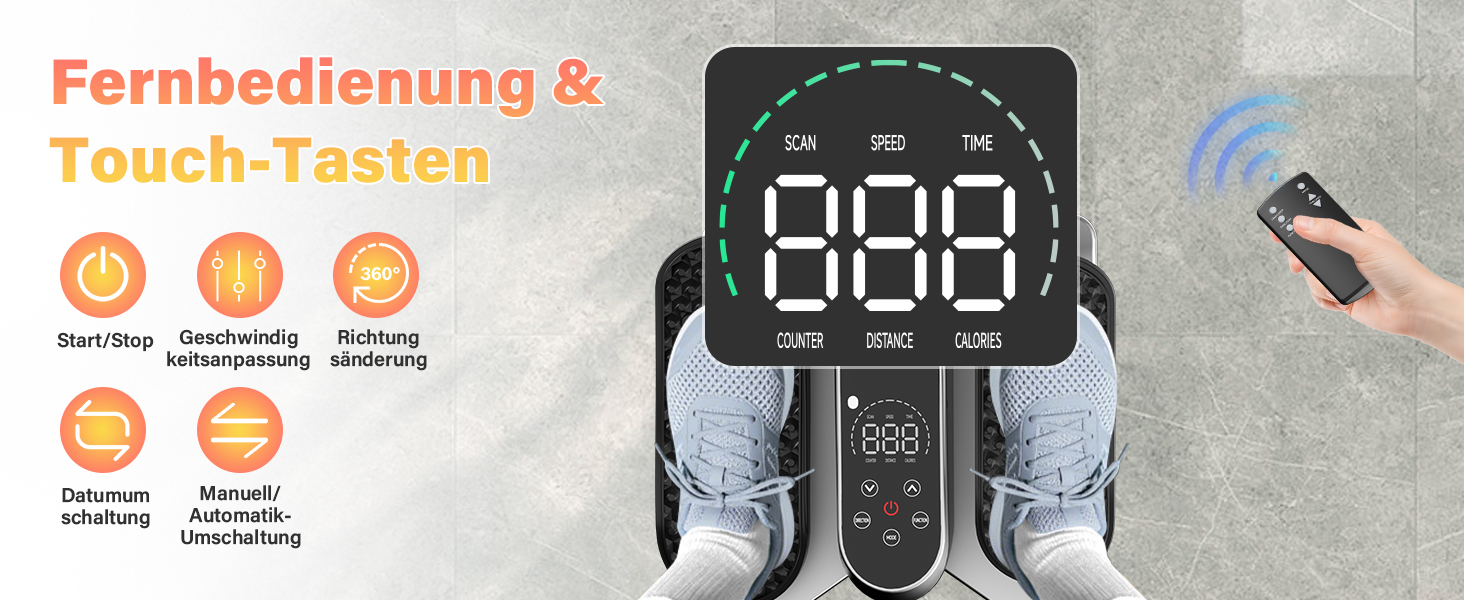 Міні електричний еліптичний тренажер для дому: крос-тренажер з 12 швидкостями та 2 режимами, педальний тренажер для літніх людей, з пультом дистанційного керування та дисплеєм, тренажер для ніг сидячи