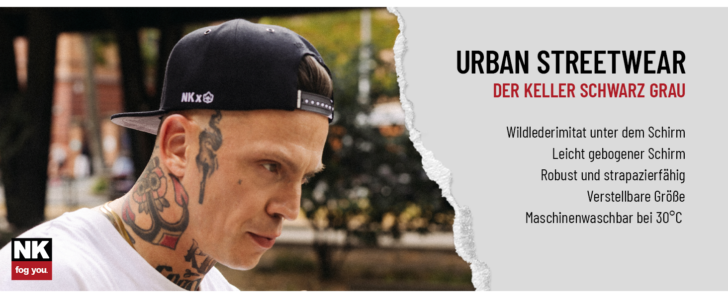 Кепка-снапбек Nebelkind Steini Der Keller унісекс, регульований розмір, чорно-сіра, стиль streetwear
