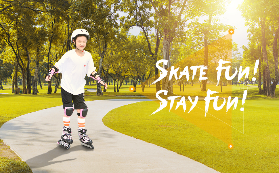 Дитячі ролики Gonex для дівчаток та хлопчиків, регульовані, світлові, зелені (EU 35-38)