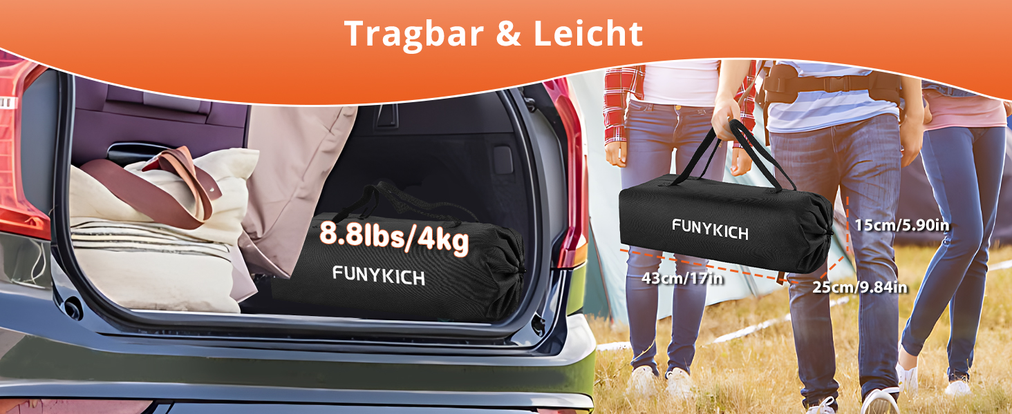 Складаний туристичний стіл Funyich 82x40 см з регулюванням висоти (44/70 см), з сітчастою кишенькою, для кемпінгу, пікніка, BBQ, саду