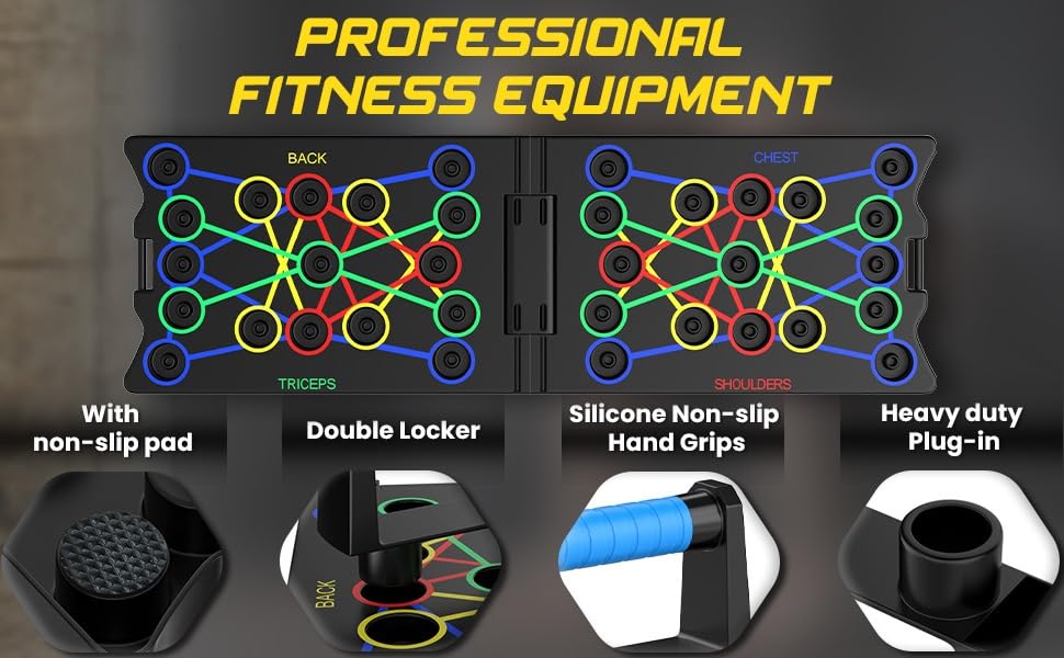 Бруски для віджимань 24 в 1, багатофункціональні, складані, портативні. Тренажер для м'язів, ефективні віджимання для чоловіків та жінок