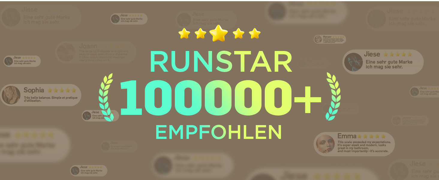 Електронні ваги RunStar з LED-дисплеєм, точність 180 кг, скло 6 мм