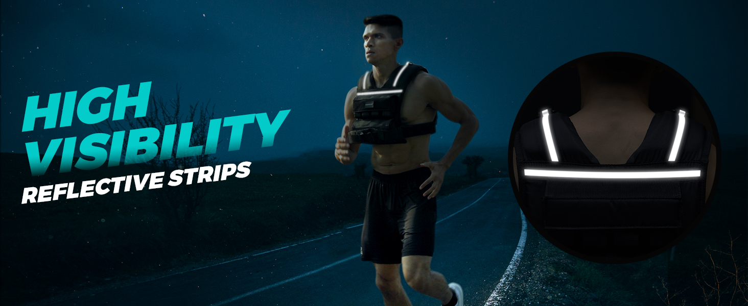 Вага для тренувань ONETWOFIT, регульована, 20 кг, чорна. Ідеальна для силових тренувань, бігу та фітнесу.