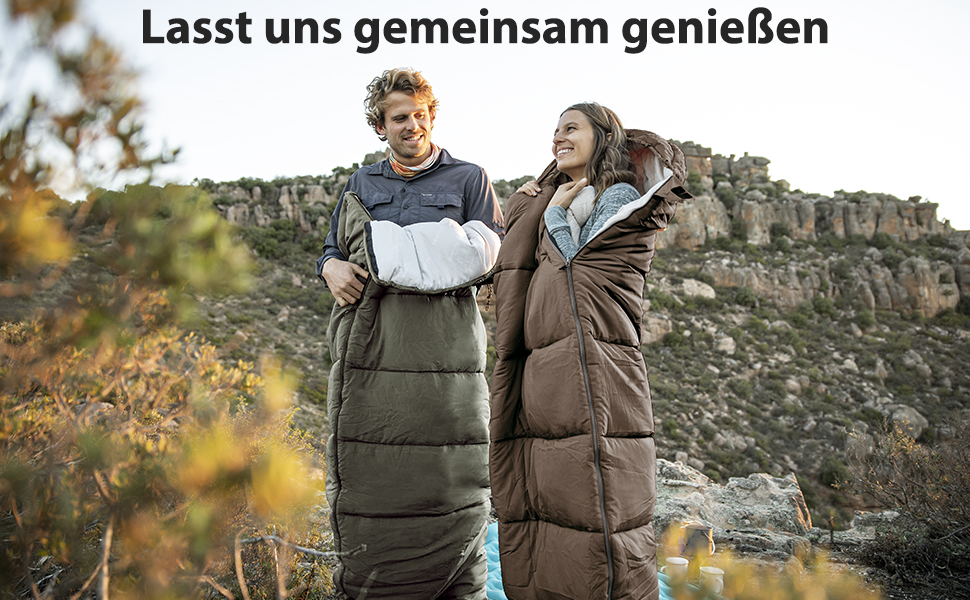 Спальний мішок Naturehike - 7°C, для походів та кемпінгу, U-колір