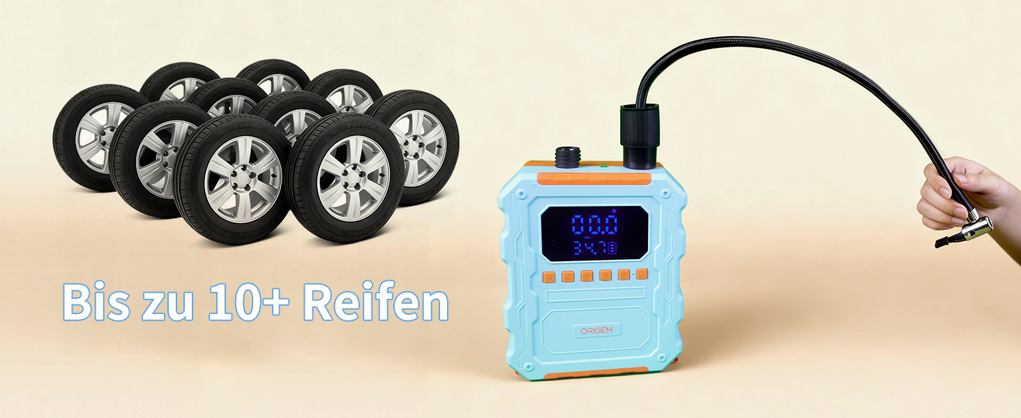 Електричний насос SUP Pumpe 60 PSI для накачування дощок, човнів, матраців. Акумулятор 20800mAh, Type-C, 10 насадок
