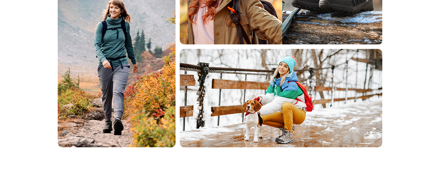 Черевики для трекінгу та подорожей NORTIV 8 Adventurer для жінок - дихаючі, зручні, розмір 40.5 EU, бежево-лілові