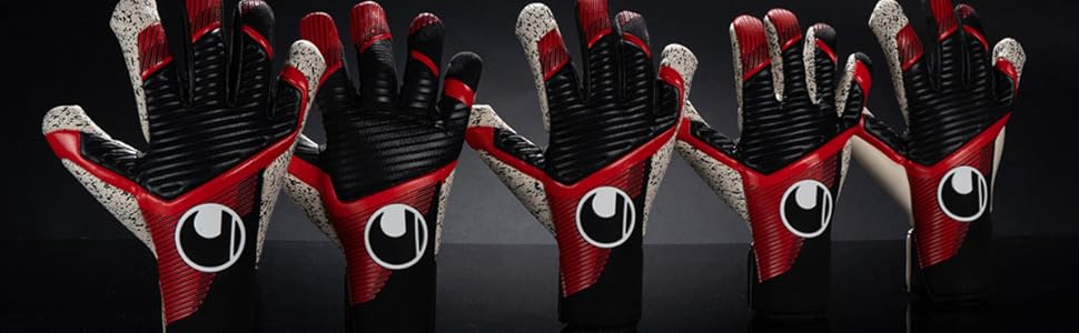 Рукавички воротаря Uhlsport Powerline Supergrip HN чорні/червоні/білі 8.5