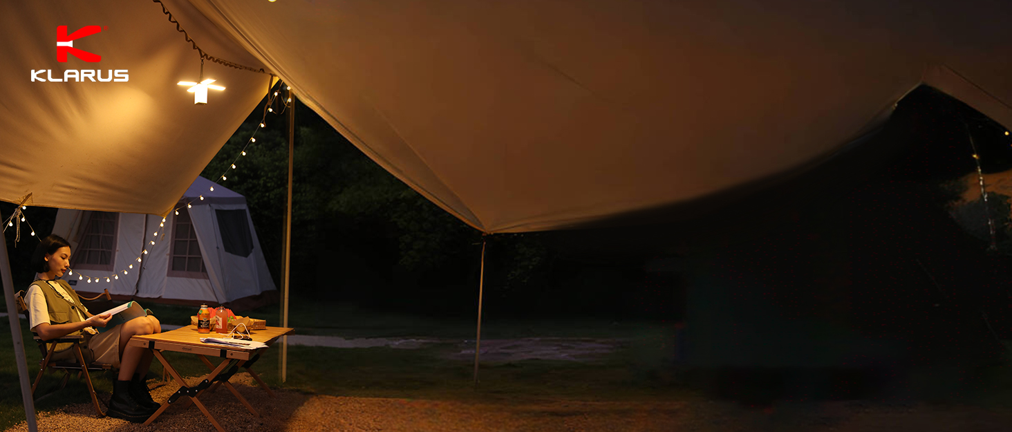KLARUS CL2 Багатофункціональний кемпінговий ліхтар, 10000 mAh, 750 люмен, 8 режимів, IPX5, для кемпінгу, риболовлі, туризму