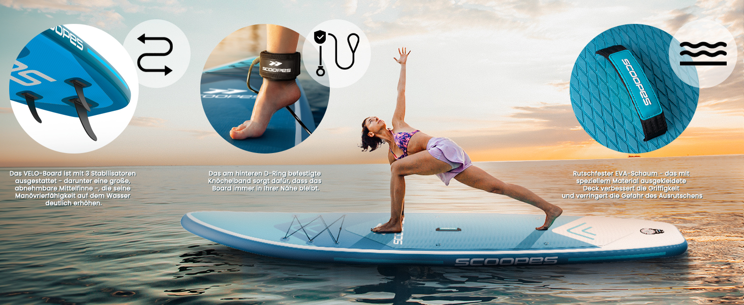 Надувний SUP дошка MalTec 320x81x15 для SUP та каякінгу, з сидінням, комплектом (насос, сумка), до 150 кг, блакитна