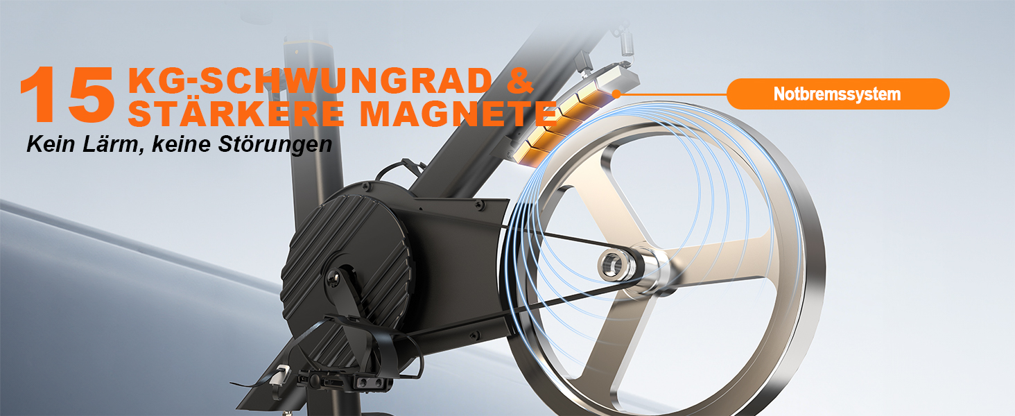 Велотренажер з Bluetooth: велотренажер з магнітним опором, фітнес-велосипед для дому з LCD-дисплеєм, до 160 кг, чорний