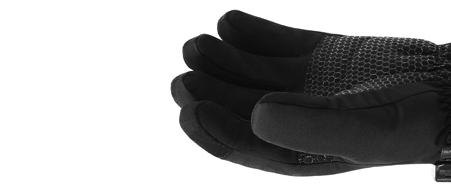 Електричні гріючі рукавички для чоловіків та жінок, з акумулятором 2600mAh, 3 режими нагріву, водонепроникні, чорні