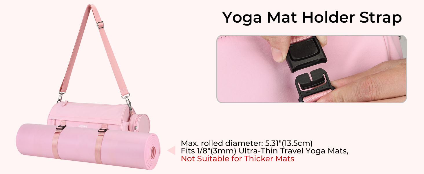 Спортивна сумка 11Л для фітнесу та йоги, водонепроникна сумка для тренувань з відділенням для мокрих речей та ременем для килимка, компактна дорожня сумка-вікенд для залу, басейну та сауни (Чорна)