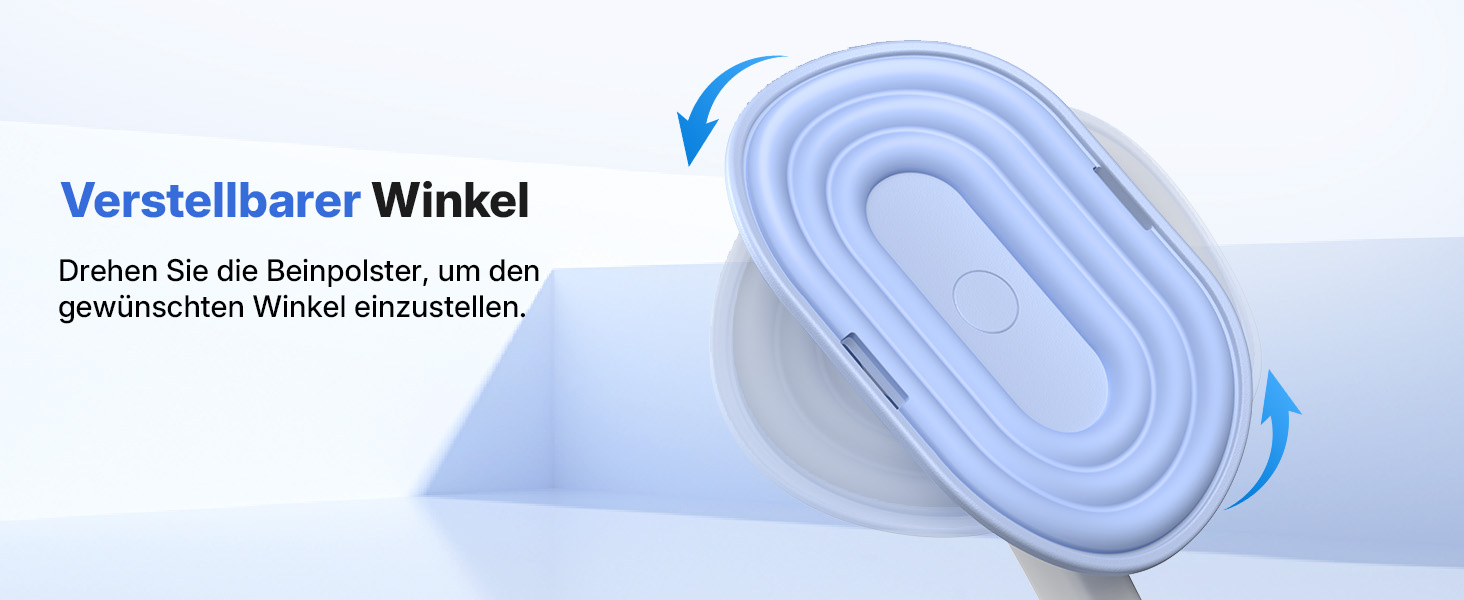 Тренування стегон MERACH Thigh Master – тренажер для ніг з регулюванням опору 400 N/600 N, 360° та тренажер для м'язів тазу для чоловіків та жінок. Фітнес-обладнання для дому, блакитний колір