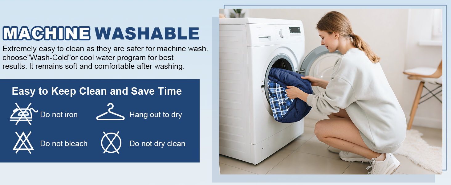 Спальний мішок Baumwolle для двох дорослих, зимовий, водонепроникний, теплий, Queen Size, для кемпінгу та подорожей на автодомі (Блакитний)