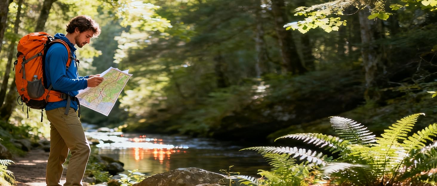 Чоловічі сандалі Oncaі Wandersandalen: ортопедичні трекінгові сандалі для відпочинку та спорту, блакитні, розмір 43 EU