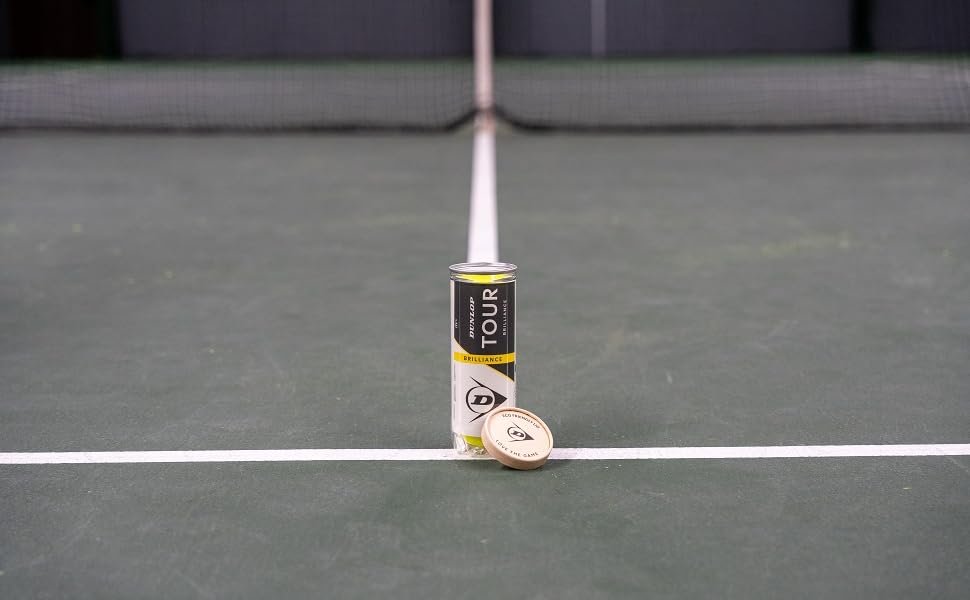 Тенісний м'яч Dunlop Tour Brilliance - для всіх поверхонь, 3x4 м'ячі (12 шт.)