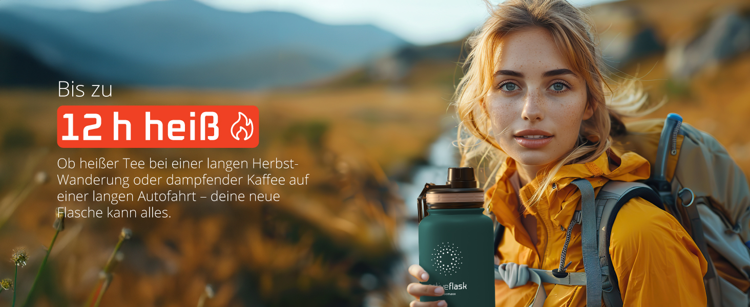 Термос- пляшка з нержавіючої сталі ACTIVE FLASK з трубочкою, 3 кришки, BPA-free, герметична, для газованих напоїв, ізотермальна пляшка для води, спорту, велосипеда, чаю, для дітей