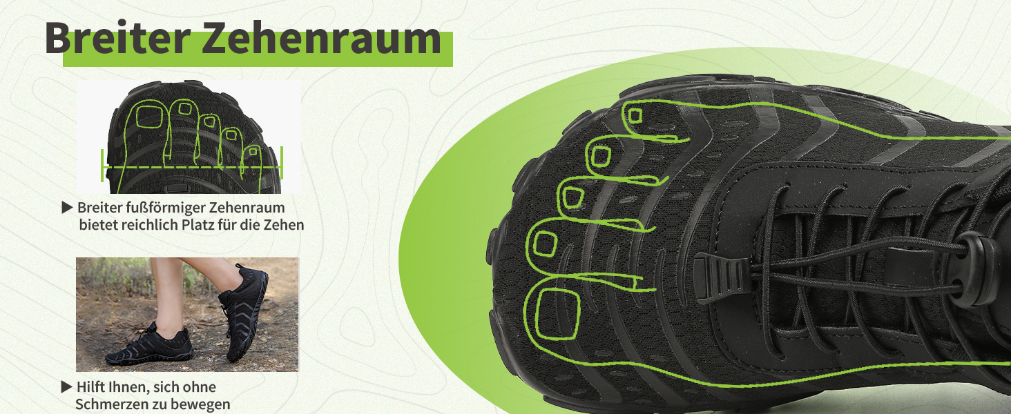 Босі кросівки для чоловіків та жінок широкі, для трейлу, з п'ятьма пальцями, мінімалістичні, з нульовим перепадом, для піших прогулянок, фітнесу, комфортні, легкі, для бігу, унісекс, розміри 36-46 EU, 39 EU, чорні