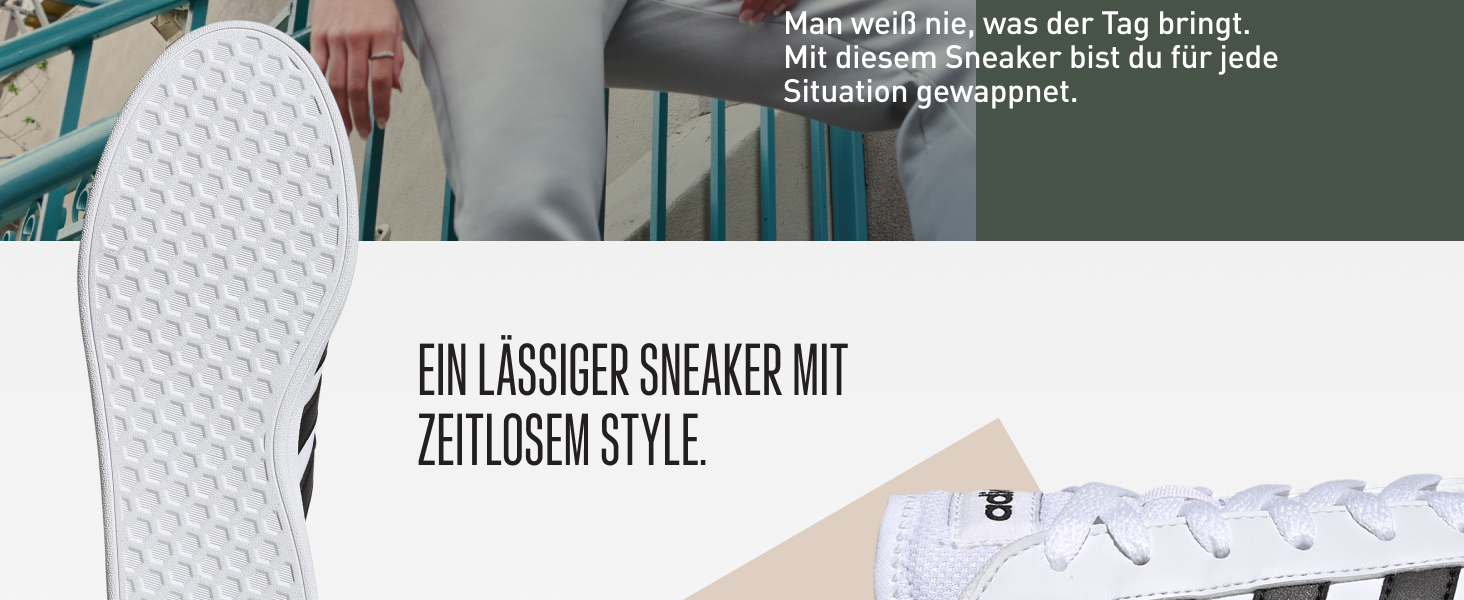 Кросівки Adidas Grand Court 2.0 жіночі, білі з бежевим, 39 1/3 EU