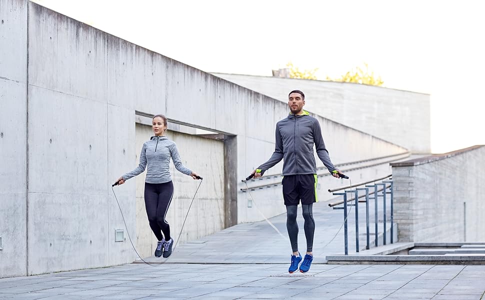 Стрибкове канат для дорослих та дітей - для фітнесу, кросфіту, спорту, боксу та відпочинку - регульований, червоний